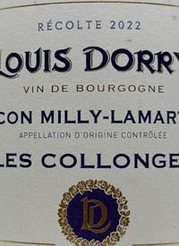 Louis Dorry Mâcon Milly-Lamartine Les Collongestext