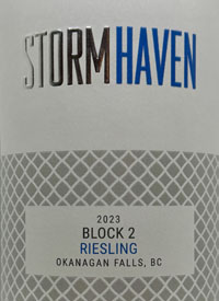 Storm Haven Riesling Block 2text