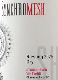 Synchromesh Riesling Dry Storm Haven Vineyardtext