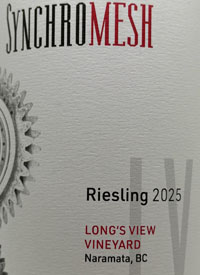 Synchromesh Riesling Long's View Vineyardtext