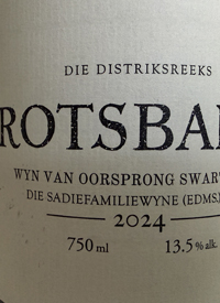 Sadie Family Wines Rotsbanktext