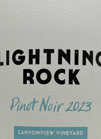 Lightning Rock Canyonview Vineyard Pinot Noirtext