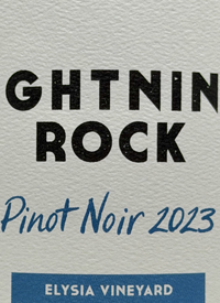 Lightning Rock Pinot Noir Elysia Vineyardtext