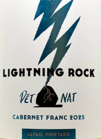 Lightning Rock Cabernet Franc Pét'Nat Alvail Estate Vineyardtext