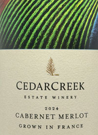 CedarCreek Cabernet Merlot Grown in Francetext