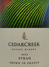 CedarCreek Syrah Grown in Francetext