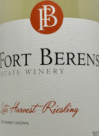 Fort Berens Late Harvest Rieslingtext