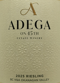 Adega on 45th Rieslingtext