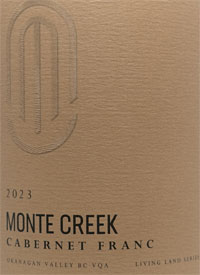 Monte Creek Living Land Series Cabernet Franctext