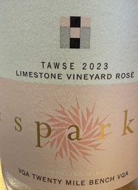 Tawse Spark Limestone Vineyard Rosé Bruttext