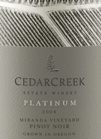 CedarCreek Platinum Pinot Noir Miranda Vineyardtext