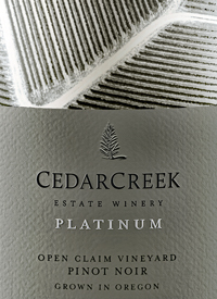 CedarCreek Platinum Pinot Noir Open Claimtext