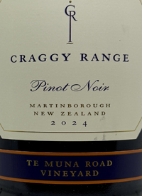 Craggy Range Pinot Noir Te Muna Road Vineyardtext