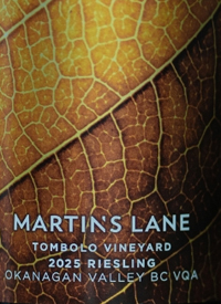 Martin's Lane Tombolo Vineyard Rieslingtext
