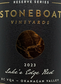 Stoneboat Vineyards Reserve Series Lakes's Edge Redtext
