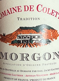 Domaine de Colette Tradition Morgontext