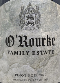 O'Rourke Family Estate Bench Collection Pinot Noirtext