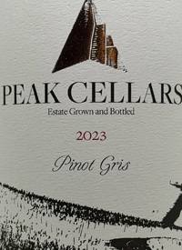 Peak Cellars Pinot Gristext
