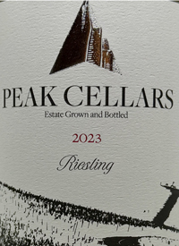 Peak Cellars Rieslingtext