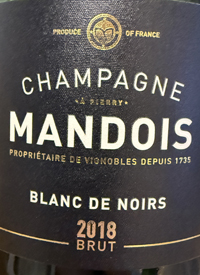 Champagne Mandois Blanc de Noirstext