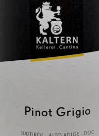 Kallerei Kaltern Alto Adige Pinot Grigiotext